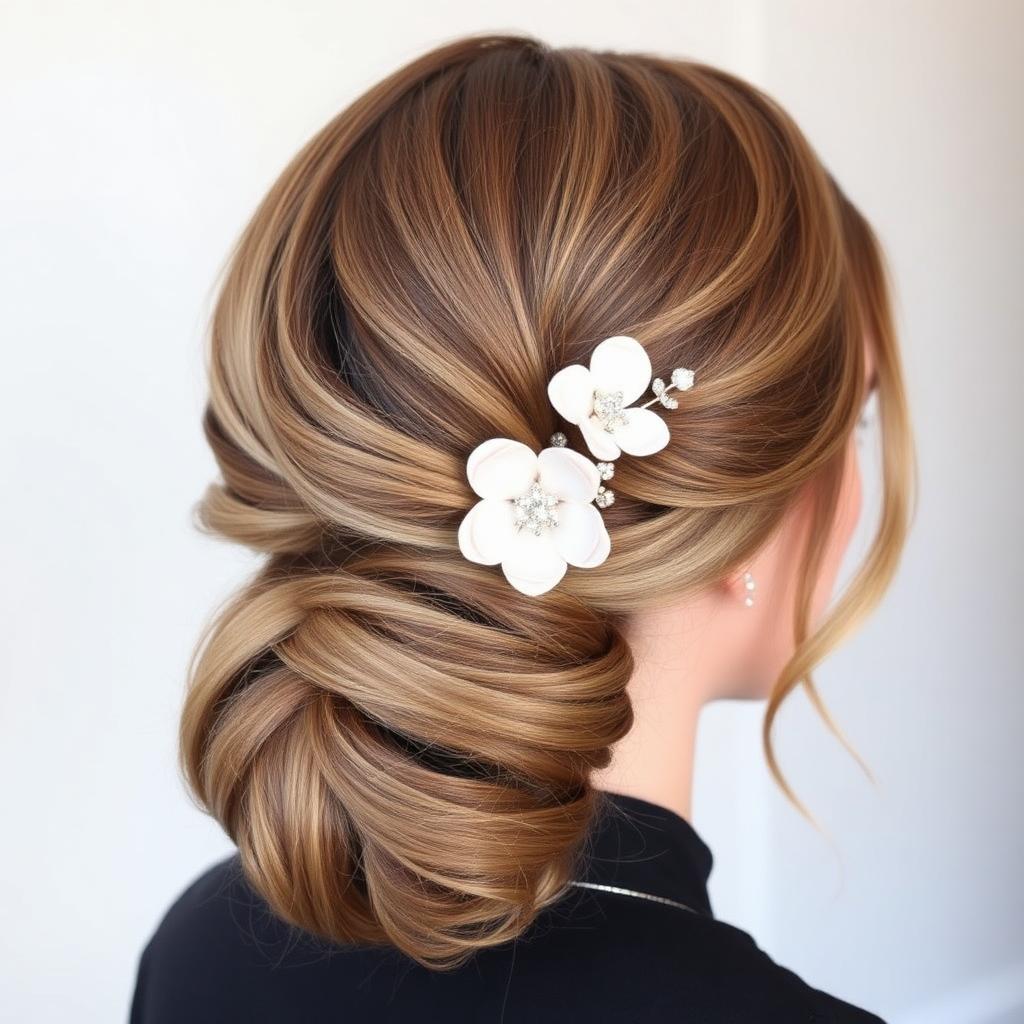 Romantic bridal half-up